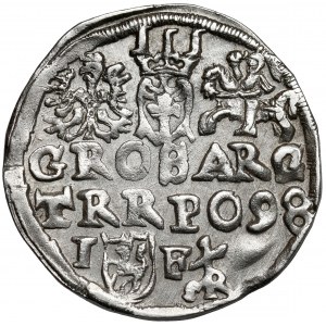 Zygmunt III Waza, Trojak Lublin 1598 - monogram - b.rzadki