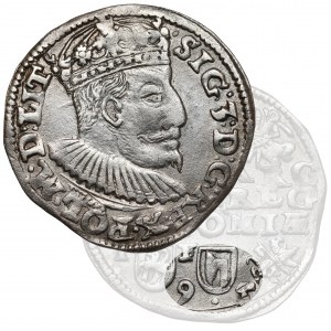 Zygmunt III Waza, Trojak Lublin 1595 - TOPÓR - rzadki