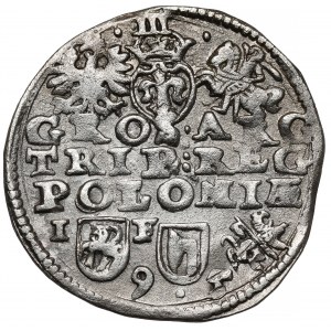 Zygmunt III Waza, Trojak Lublin 1595 - TOPÓR - rzadki