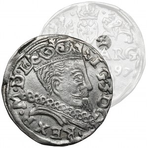 Zygmunt III Waza, Trojak Lublin 1597 - A pod Pogonią - b.rzadki