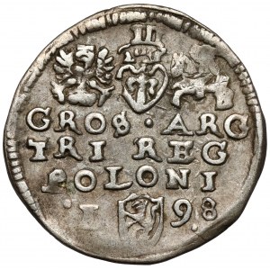 Zygmunt III Waza, Trojak Lublin 1598 - L z lewej