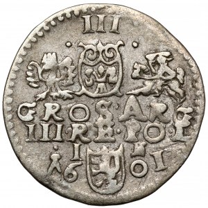 Zygmunt III Waza, Trojak Lublin 1601 - błąd RE•X