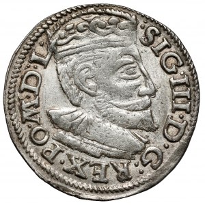 Zygmunt III Waza, Trojak Poznań 1594 VI - większa głowa