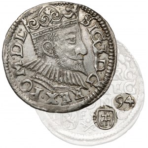Zygmunt III Waza, Trojak Bydgoszcz 1594 - pierwszy - rzadki
