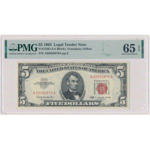 USA, 5 Dollars 1963