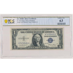 USA, 1 Dollar 1935 - Silver Certificate