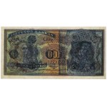 Litwa, SPECIMEN 100 Litu 1922 - ciemny poddruk na rewersie