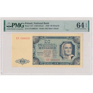 20 złotych 1948 - ET