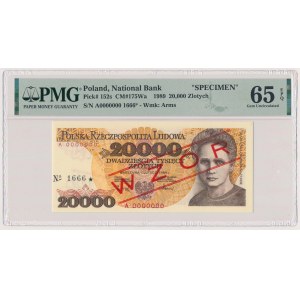 20.000 zł 1989 - WZÓR - A 0000000 - No.1666