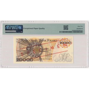 20.000 zł 1989 - WZÓR - A 0000000 - No.1666