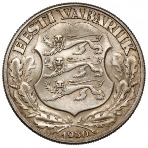 Estonia, 2 krooni 1930 - rzadka odmiana