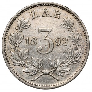 RPA, 3 pence 1892