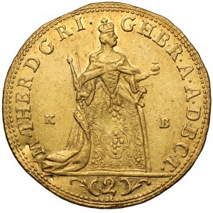 Węgry, Maria Teresa, 2 dukaty 1765 KB, Kremnica