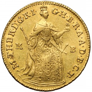 Węgry, Maria Teresa, Dukat 1754 KB, Kremnica