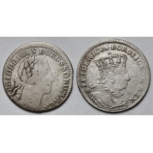 Niemcy, Prusy, 1/12 talara 1764 i Szóstak 1757 - zestaw (2szt)