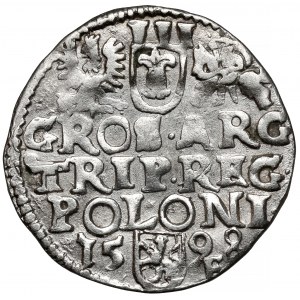 Zygmunt III Waza, Trojak Wschowa 1598 - pełna data