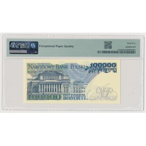 100.000 zł 1990 - AU - 0000402 - niski numer