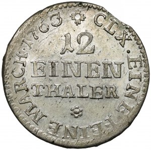Fryderyk Chrystian, 1/12 talara 1763 FWóF, Drezno