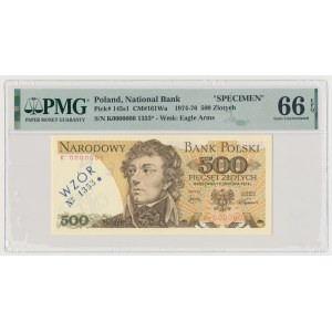 500 zł 1974 - WZÓR - K 0000000 - No.1353