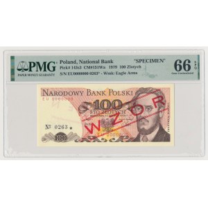 100 zł 1979 - WZÓR - EU 0000000 - No.0263