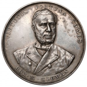 Niemcy, Hamburg, Medal 1893 - 100-lecie firmy Rob. M. Sloman