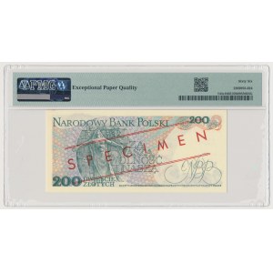 200 zł 1986 - WZÓR - CR 0000000 - No.0398