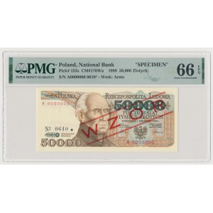 50.000 zł 1989 - WZÓR - A 0000000 - No.0610