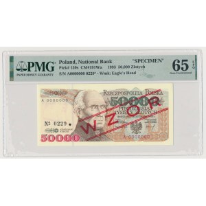 50.000 zł 1993 - WZÓR - A 0000000 - No.0229