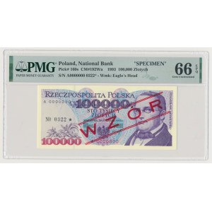 100.00 zł 1993 - WZÓR - A 0000000 - No.0322