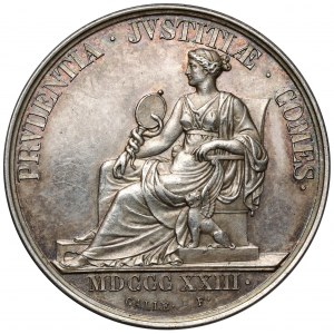 Francja, Medal 1823 - Prvdentia Jvstitiae Comes