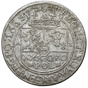 Jan II Kazimierz, Tymf Lwów 1663 AT - mały monogram