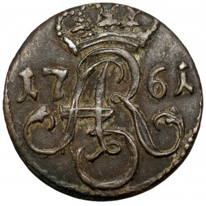 August III Sas, Szeląg Toruń 1761 - bez inicjałów