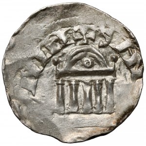 Cologne, Conrad II (1027-1039) Denar - ciekawy