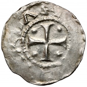 Cologne, Conrad II (1027-1039) Denar - ciekawy