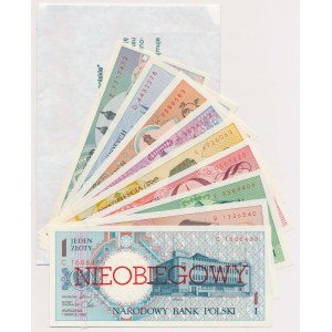 Miasta Polskie NIEOBIEGOWE - komplet z kopertą NBP