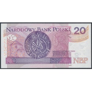 20 zł 2016 BX - 0000025 - niski numer