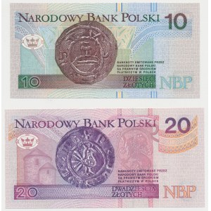 10 i 20 zł 1994 - EJ - obydwa tej samej serii (2szt)