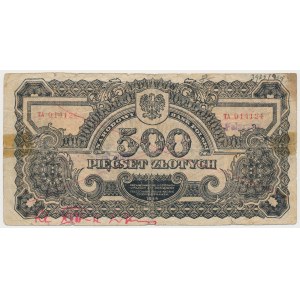 Falsyfikat z epoki 500 złotych 1944