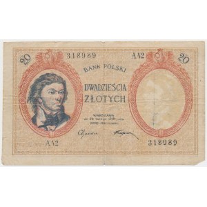 Falsyfikat z epoki 20 złotych 1919