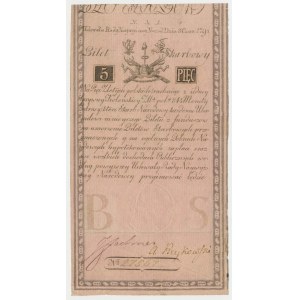 5 złotych 1794 - N.A 1. - z błędem wszlkich - PIĘKNA - z HERBEM w filigranie