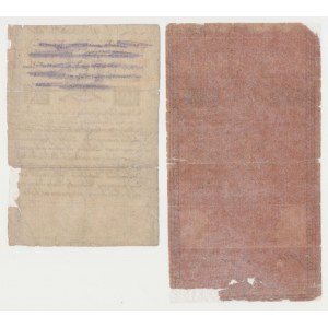 Zestaw 10 i 50 złotych 1794 - oberwane, niekompletne (2szt)