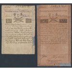 Zestaw 10 i 50 złotych 1794 - oberwane, niekompletne (2szt)