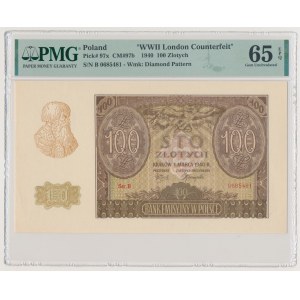 100 złotych 1940 - Ser.B - Falsyfikat ZWZ