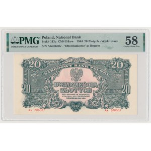 20 złotych 1944 ...owe - Ak