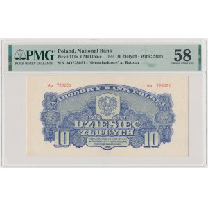 10 złotych 1944 ...owe - Ao