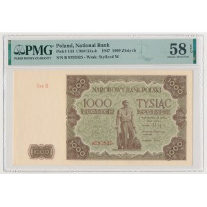 1.000 złotych 1947 - duża litera - B