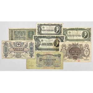 Rosja i Ukraina - zestaw banknotów (7szt)