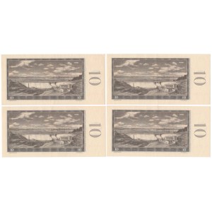 Czechosłowacja, 10 Korun 1960 - numery kolejne (4szt)