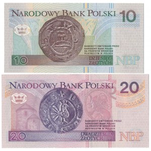 10 i 20 zł 1994 - KD i GK - zestaw (2szt)