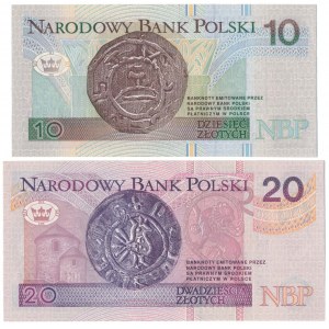 10 i 20 zł 1994 - KD i GK - zestaw (2szt)
